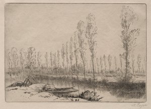 Perto de Amiens, turfeiras