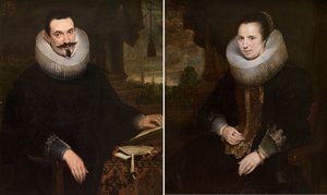 Barthel Van den Berghe e a sua esposa Elisabeth Hoegaerts de Cornelis de Vos