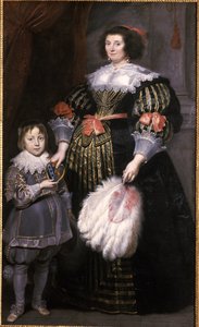 Madame Charlotte Butkens-Smit van Cruyninghen e seu filho Johannes-Amatus