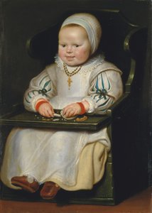 Retrato de Susanne de Vos, a terceira filha do pintor de Cornelis de Vos