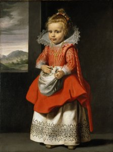 Retrato da filha da artista, Magdalena de Vos, c.1623-24 (óleo sobre tela)