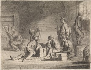 Prisioneiros em calabouços
Cenas do género (título da série) de Cornelis de Wael