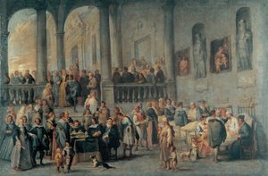 Visitar o Sick par Wael, Cornelis, de (1592-1667). Óleo sobre tela, tamanho: 99x152, c. 1640, Musei di Strada Nuova, Génova de Cornelis de Wael