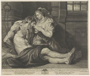 Cimon em Pero (Caritas Romana) de Cornelis van Caukercken