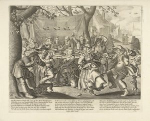 Casamento de camponeses de Cornelis van Dalen (I)