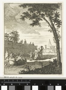 paisagem com barco de Cornelis van Jagen