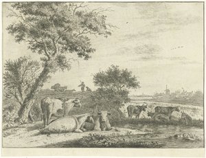 paisagem com vacas