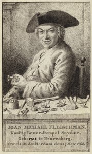 Retrato de Johann Michael Fleischmann