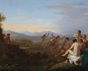 Espionagem de Satyrs em Ninfas
Satyrs a espreitarem as Ninfas