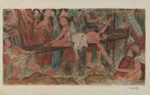 Via Sacra No. 11. Jesus é pregado na cruz, 1941.