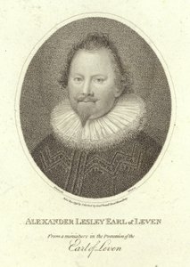 Retrato de Alexander Leslie, conde da vida de Cornelius Janssen van Ceulen