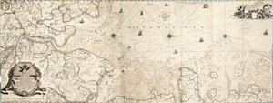 Carta do Mar do Norte de Cornelius Martin Wohlers