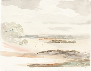 Uma visão ampla em Shropshire de Cornelius Varley