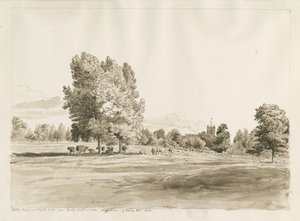 Igreja Betley: desenho a caneta e sépia, outubro de 1820 (desenho)