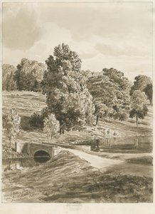 Betley Park: desenho em sépia, outubro de 1820 (desenho)