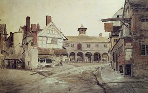 Market Place, Hereford, 1803 de Cornelius Varley