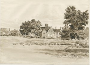Oaken - Farm House: desenho em sépia, 5 de agosto de 1820