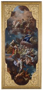 Santa Helena e o Imperador Constantino Apresentado à Santíssima Trindade pela Virgem Maria