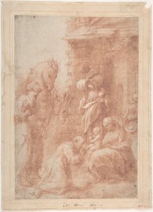 A Adoração dos Magos, c. 1517. de Correggio