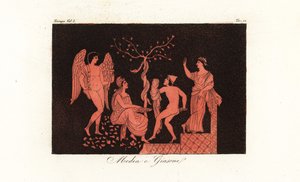 Representação de Medea e Jason da mitologia grega de Corsi Corsi