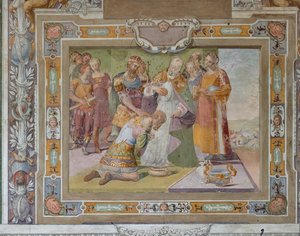 Ciclo dos actos de Godofredo de Bouillon na tomada de Jerusalém, c.1589-94 (fresco)