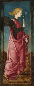 O Arcanjo Gabriel [painel central esquerdo] de Cosmè Tura