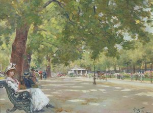 Elegant Figures, Rotten Row, Hyde Park, Londres (óleo sobre tela)