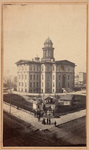 Academia de Música, Chicago, década de 1860 (foto) de Crater