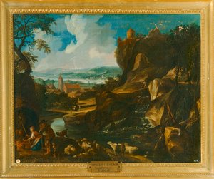 "Paisagem com aldeia