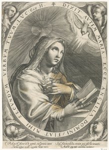 Anunciação (Virgem Maria) de Crispijn van de Passe (I)