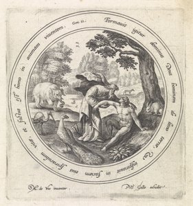 A Criação de Adão História de Adão e Eva (título da série) de Crispijn van de Passe (I)