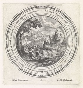 O peixe cospe Jonas em terra
História de Jonas (título da série) de Crispijn van de Passe (I)