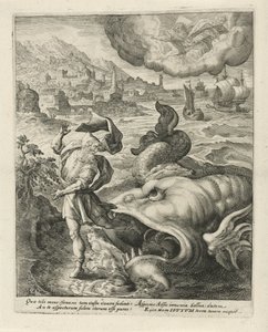 O peixe cospe Jonas na terra História de Jonas (título da série) de Crispijn van de Passe (I)