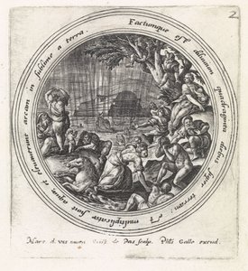 o dilúvio História de Noé (título da série) de Crispijn van de Passe (I)