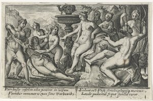 Diana e Callisto
Metamorfoses por Ovid (título da série) de Crispijn van de Passe (I)