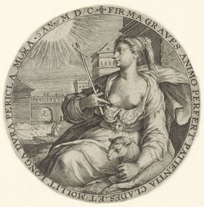 Paciência Virtudes teologais (título da série) Virtutu Theologicaru (título da série) de Crispijn van de Passe (I)