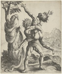 Hércules luta com Antaeus de Crispijn van de Passe (I)