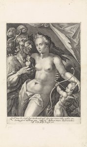 Marte e Vénus
Deuses e deusas como amantes (título da série) de Crispijn van de Passe (I)