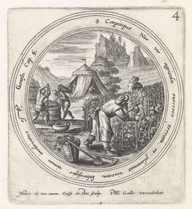 Noah Planta um Vinhedo História de Noé (título da série) de Crispijn van de Passe (I)