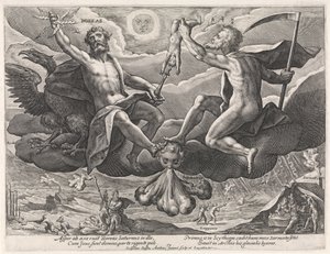 Vento Norte Boreas (título no objeto) Os Quatro Ventos (título da série) de Crispijn van de Passe (I)