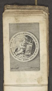 Putto com tablet Putti retratando a palavra de Deus (título da série) Verbum Dei (título da série) de Crispijn van de Passe (I)