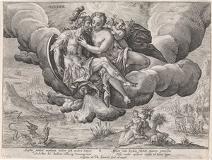 vento do sul Avster (título no objeto) Os Quatro Ventos (título da série) de Crispijn van de Passe (I)