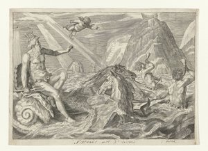 Netuno encontrado por tritões Metamorfosen van Ovidius (título da série)