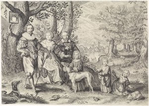 Retrato de Guy Michel Lejay e a sua família