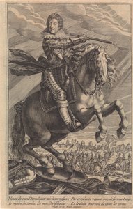 Retrato de Luís XIII, a cavalo de Crispijn van de Passe (II)
