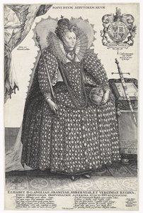 Retrato da rainha Elizabeth I da Inglaterra, c.1603 de Crispin  Passe