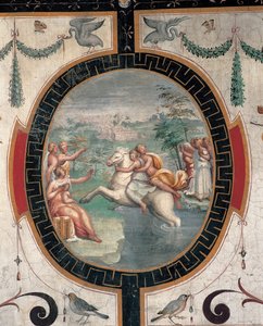 Cloelia passando o Tibre, meados do século XVI.
