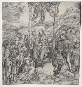 Adoração dos Magos de Cristofano Robetta