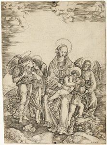 A Virgem e o Menino com São João e Três Anjos de Cristofano Robetta