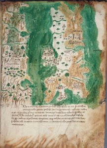 Carta de Corfu e do continente adjacente, c.1420 (Velino)